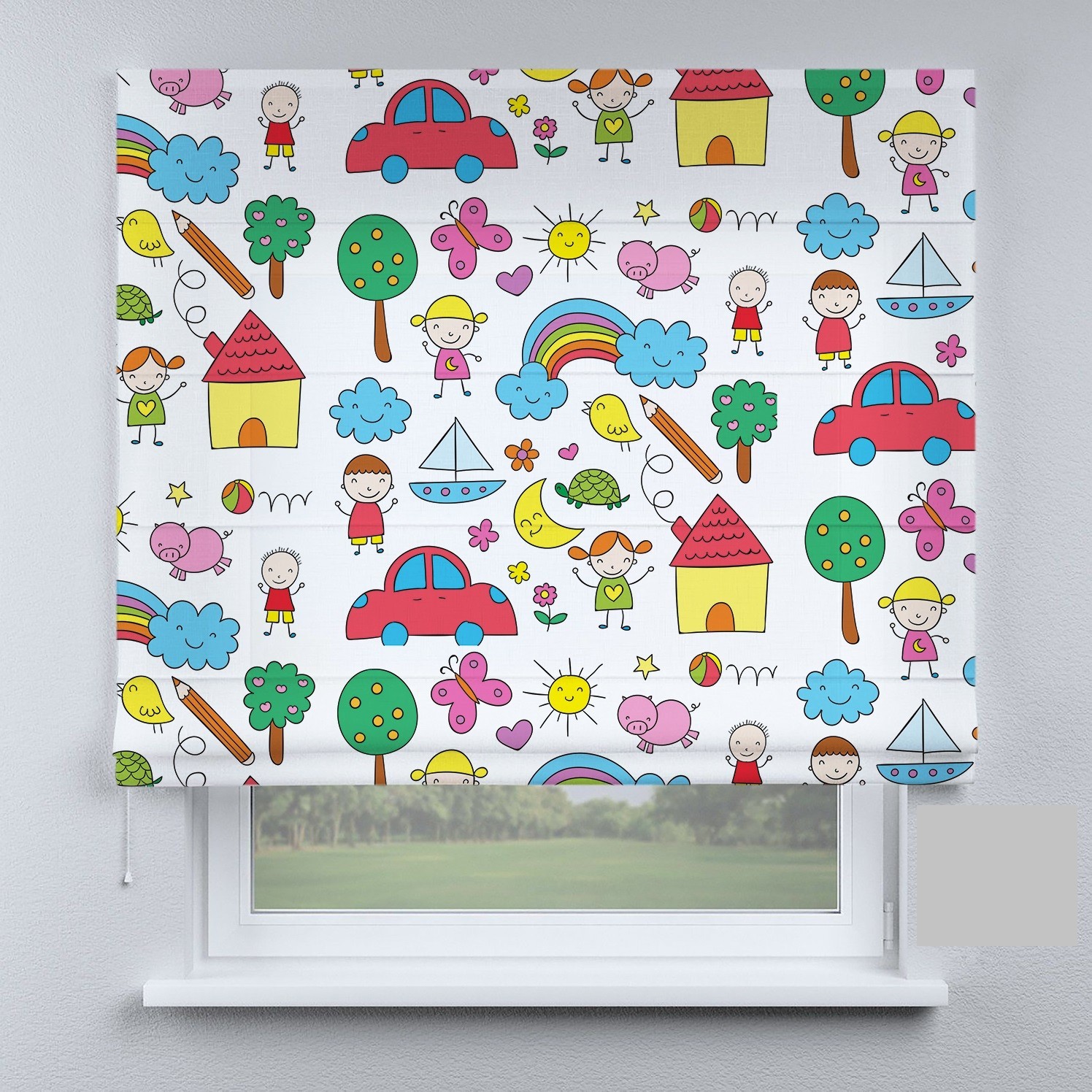 

Римские шторы DECOLIV солнышка 170*170 см