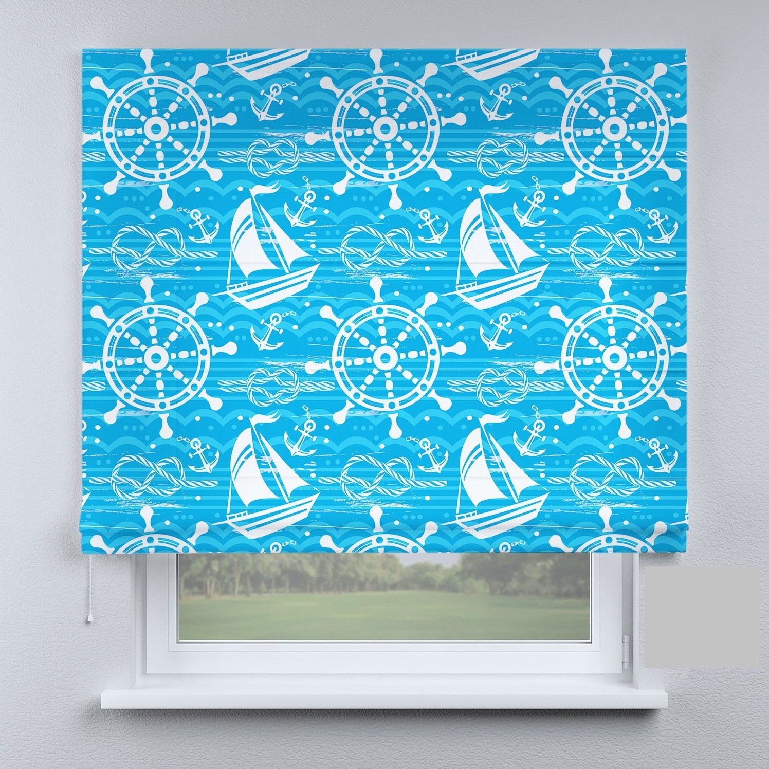 

Римские шторы DECOLIV штурвал 190*170 см