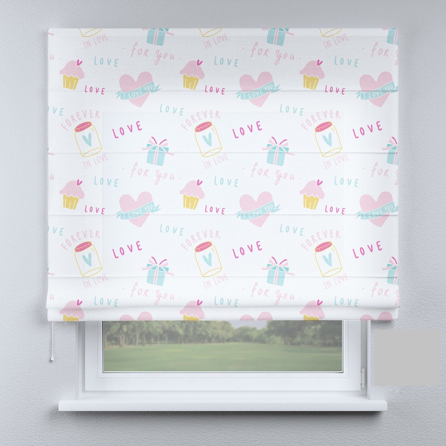 

Римские шторы DECOLIV love 110*170 см
