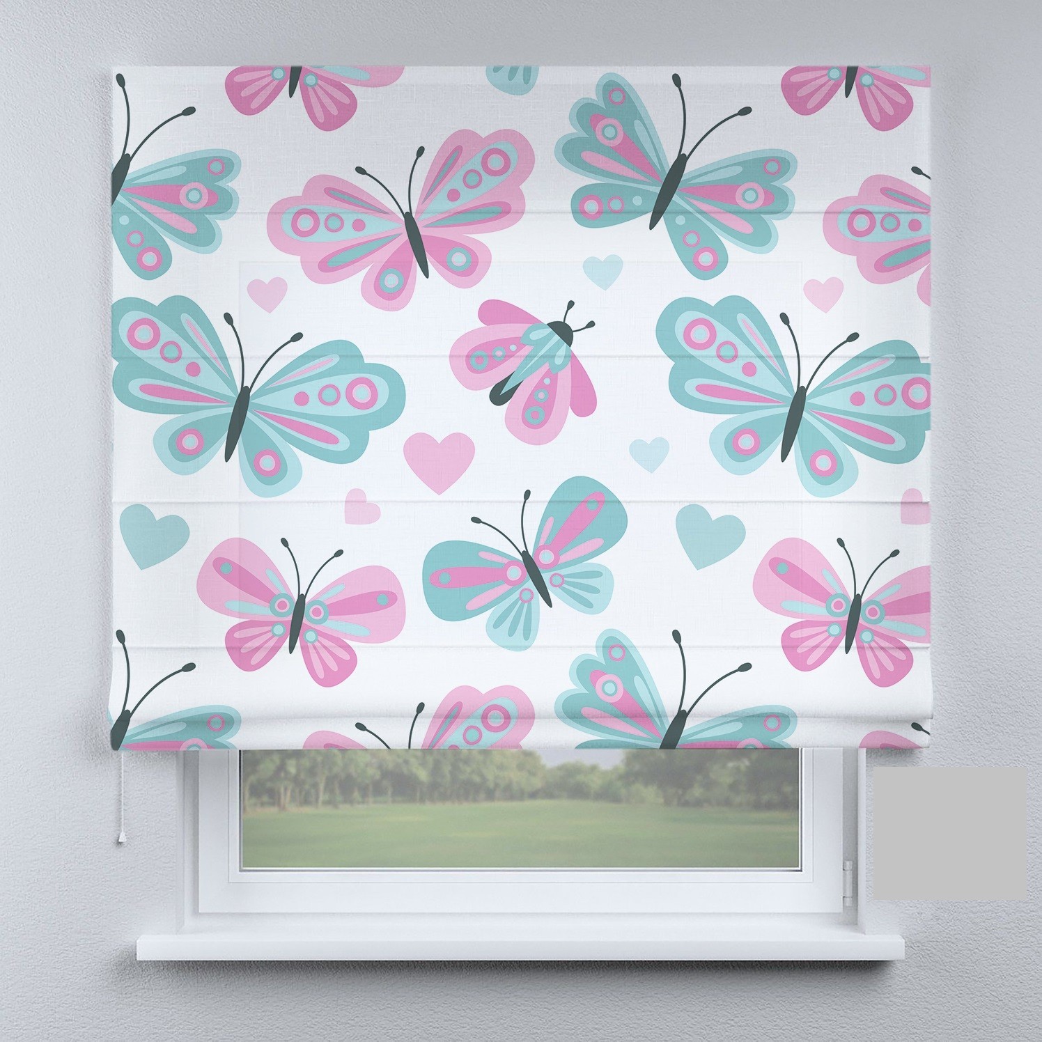 

Римские шторы DECOLIV бабочки Аполлон разноцветные 70*170 см