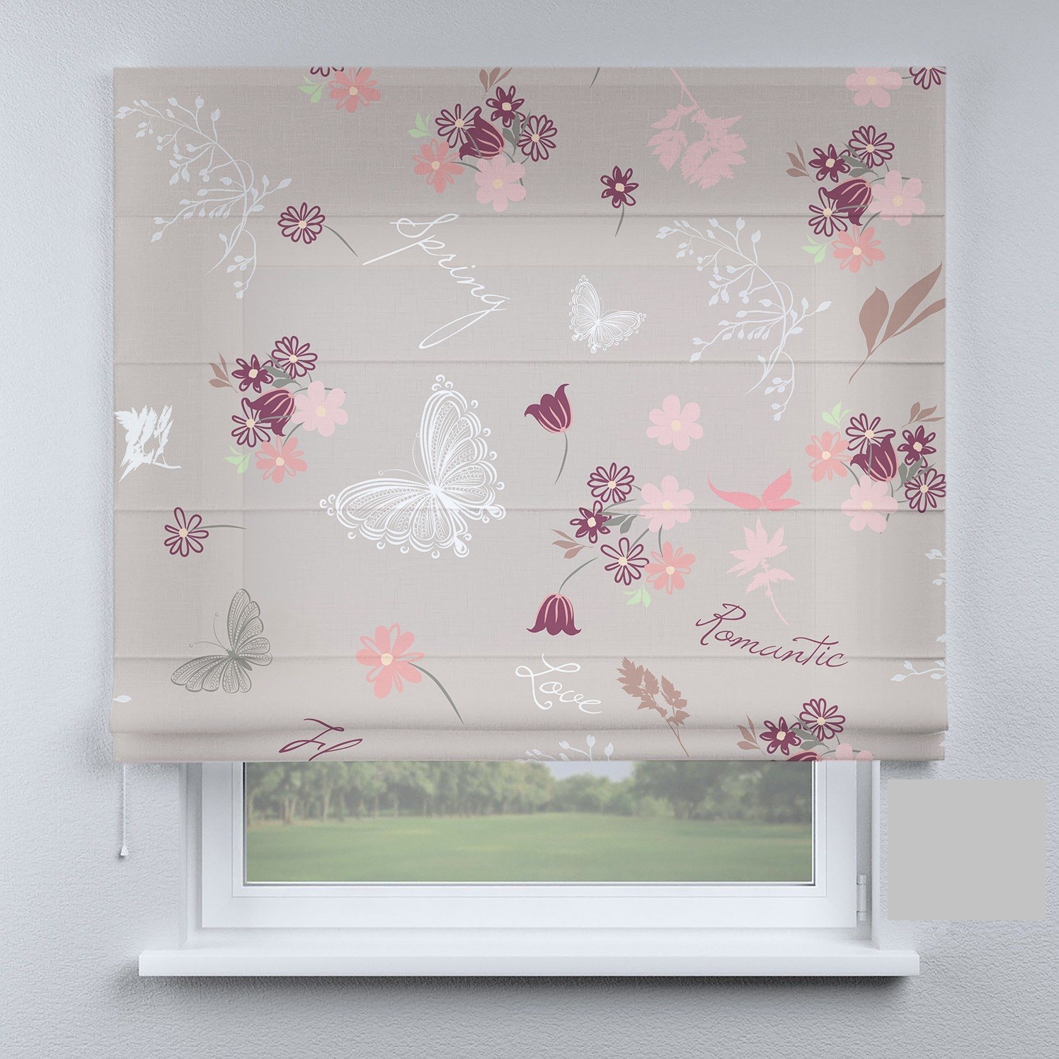 

Римские шторы DECOLIV бабочки весенние 90*170 см