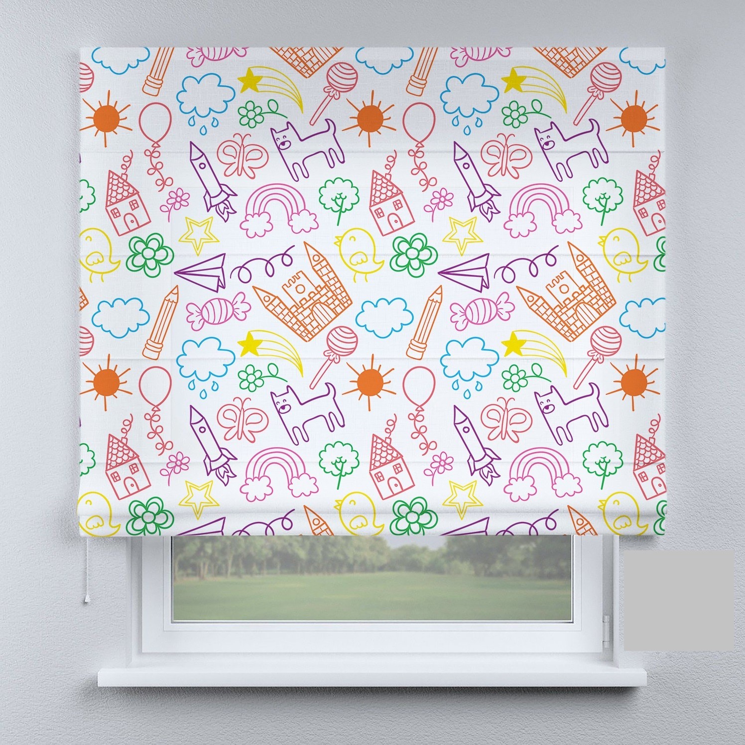 

Римские шторы DECOLIV детские замки 110*170 см