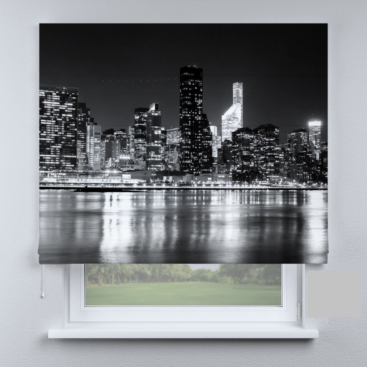 

Римские шторы DECOLIV дома в черно-белых тонах 110*170 см