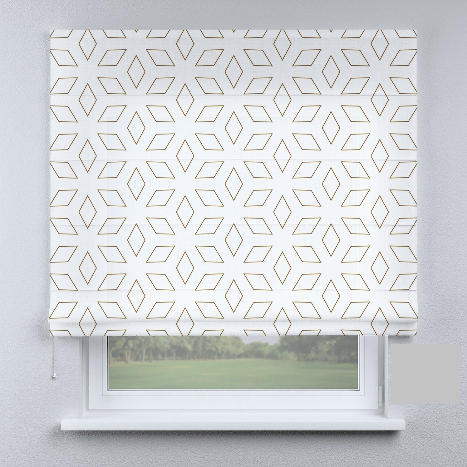 

Римские шторы DECOLIV коричневые ромбы 140*170 см