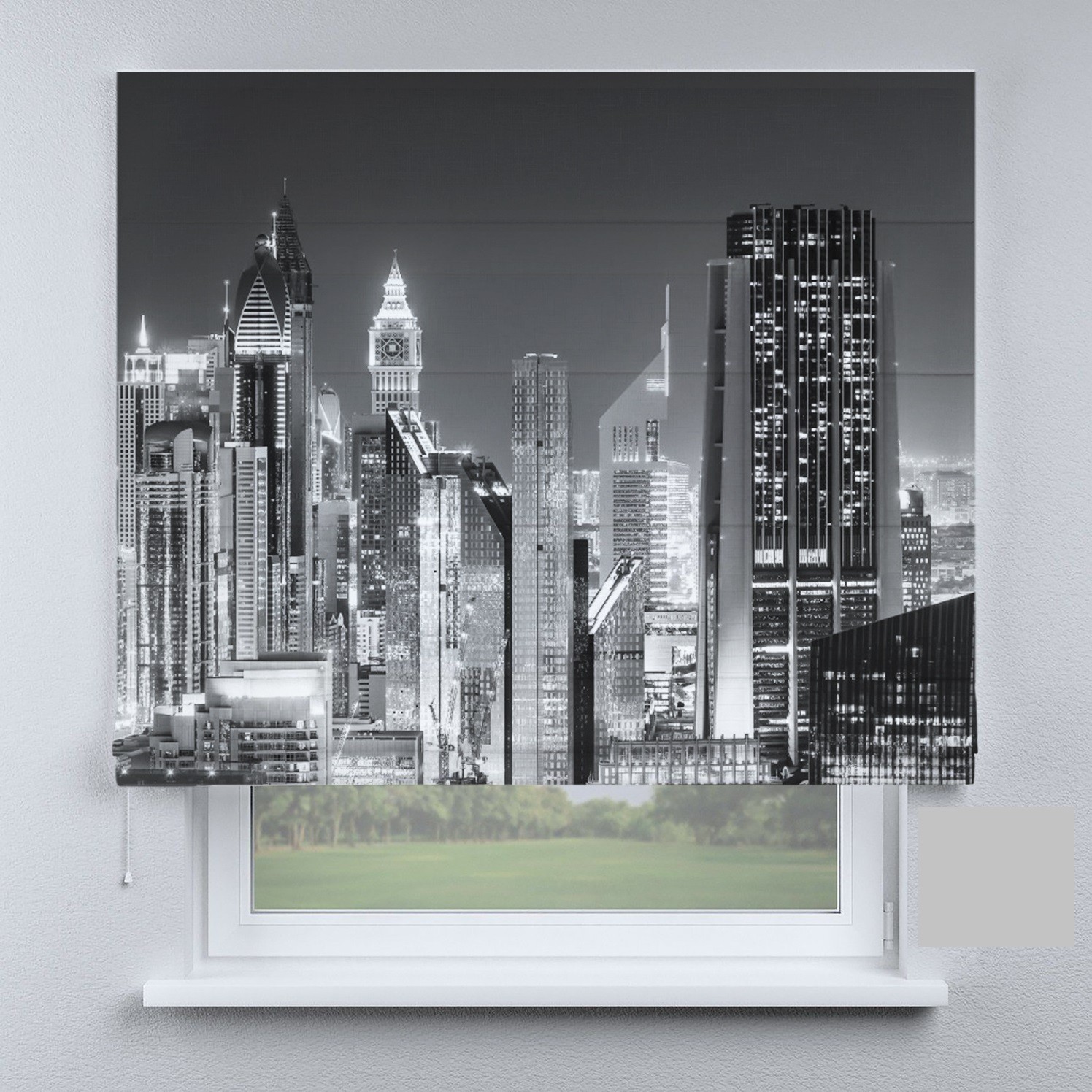 

Римские шторы DECOLIV город в черно-белый тонах 270*170 см