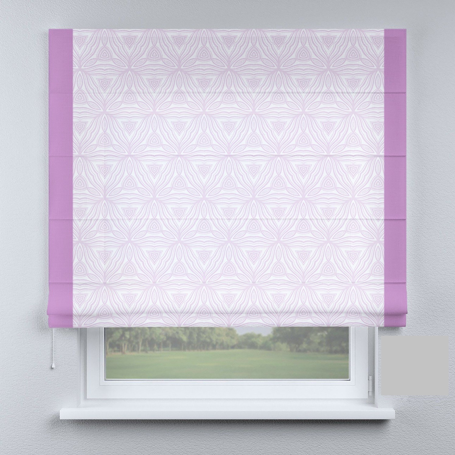 

Римские шторы DECOLIV канты светло-фиолетовые 80*170 см