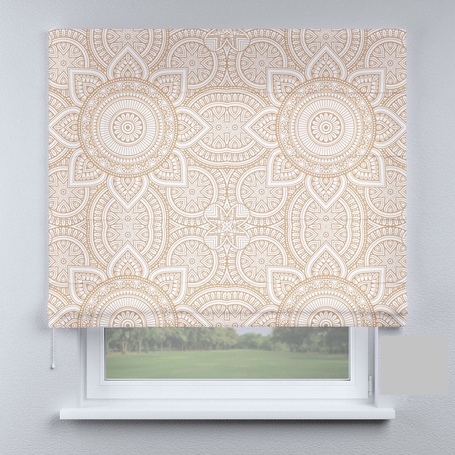 

Римские шторы DECOLIV солнечные узоры коричневые 160*170 см