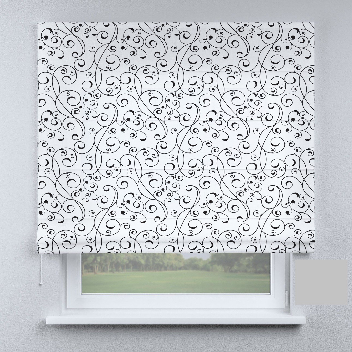 

Римские шторы DECOLIV вензеля на белом 250*170 см