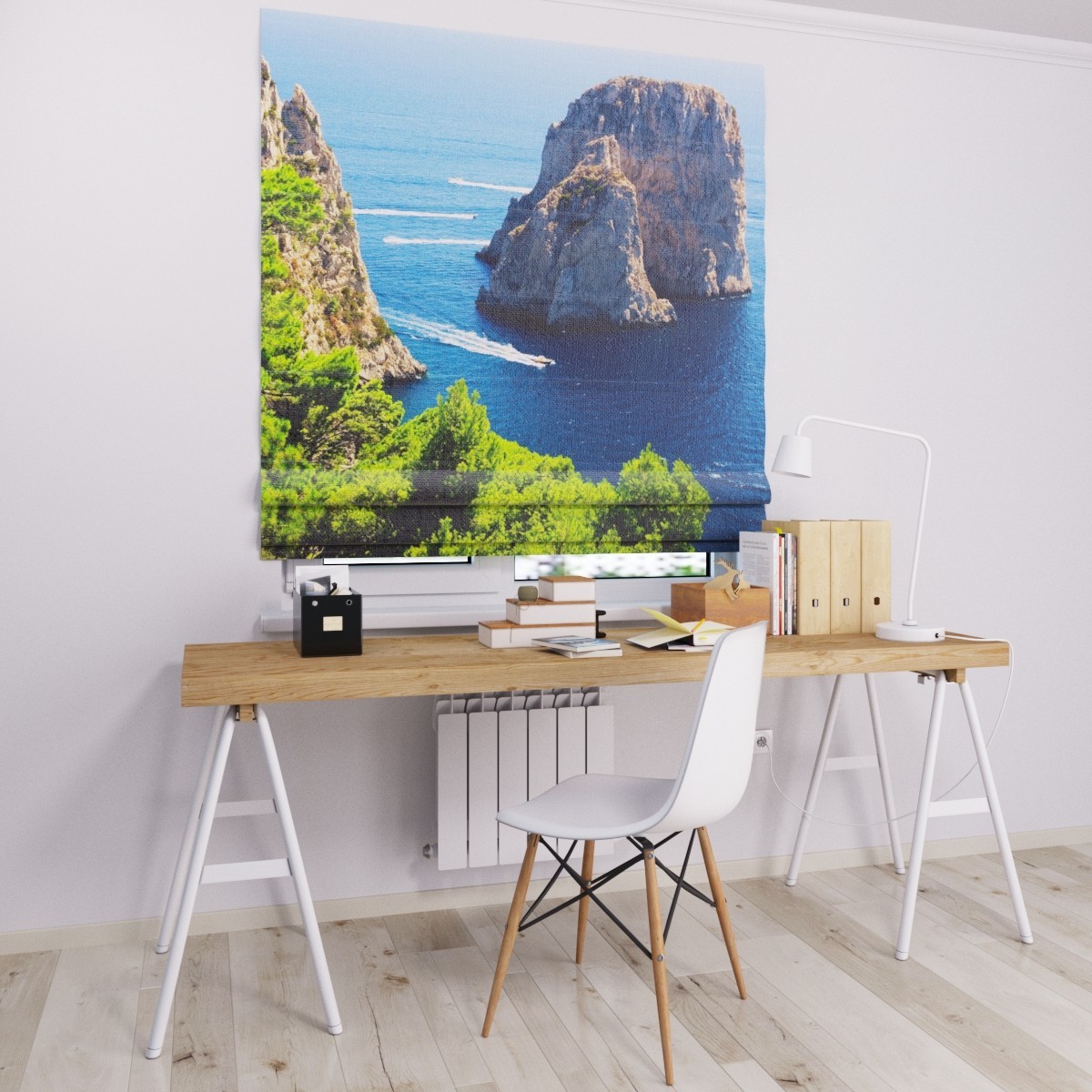 

Римские шторы DECOLIV скалы в море 220*170 см