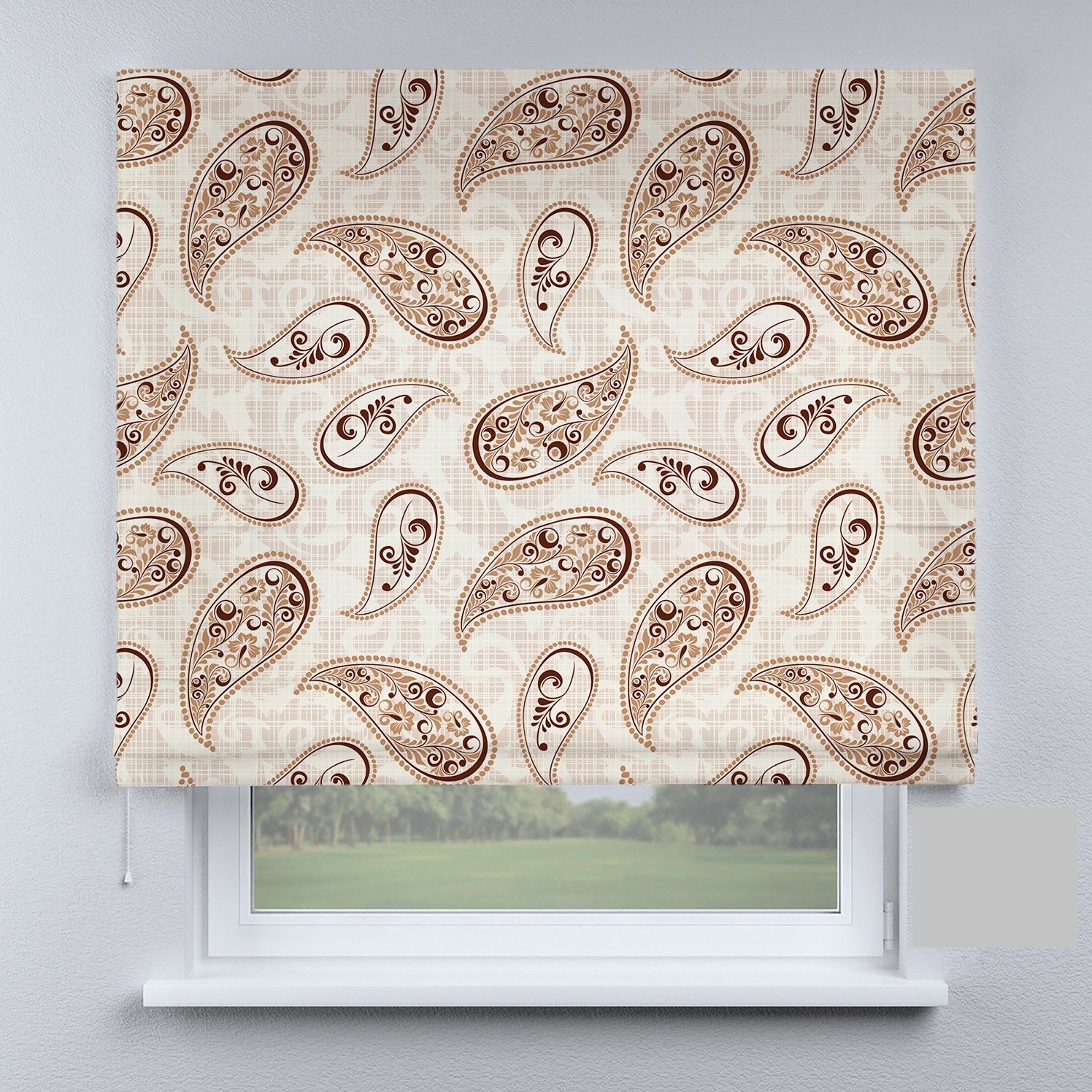 

Римские шторы DECOLIV капли коричневые 140*170 см