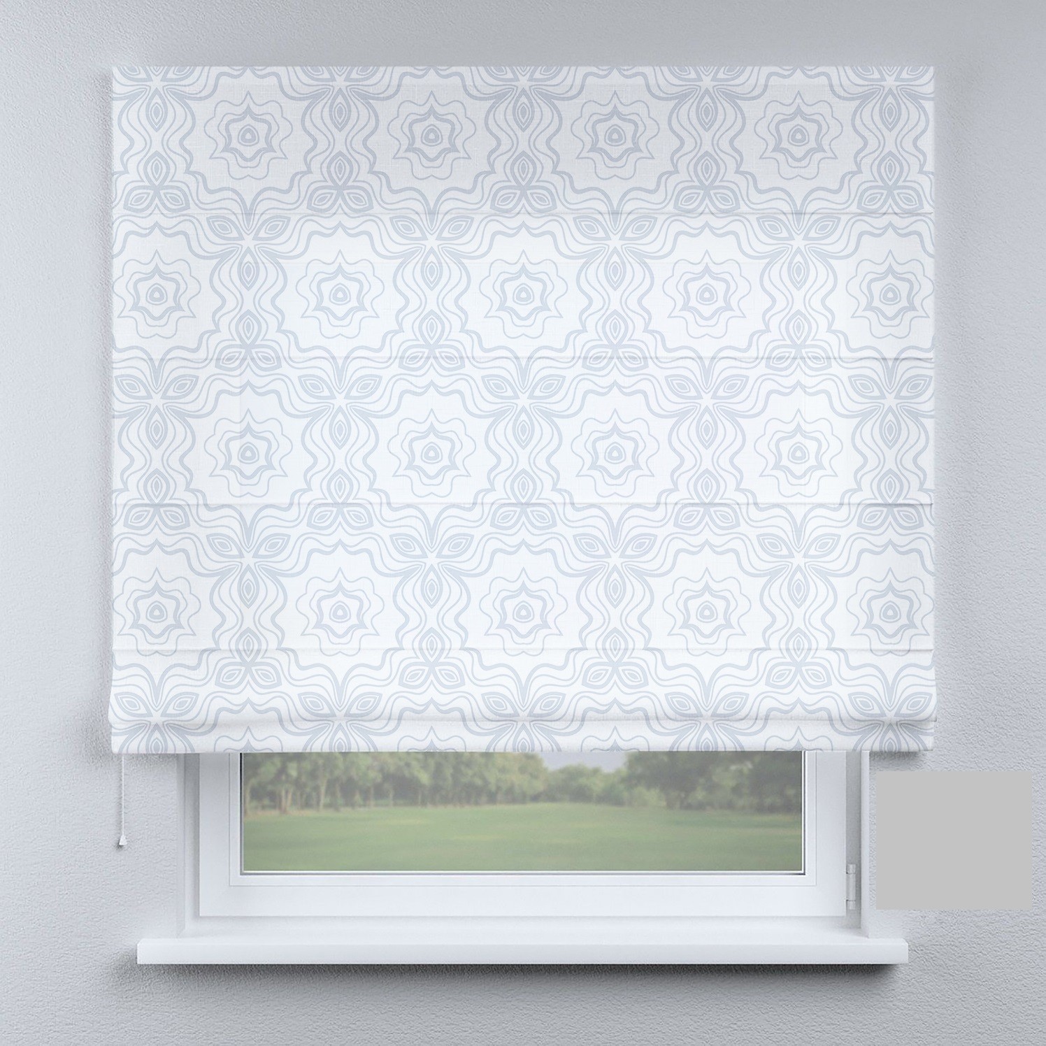 

Римские шторы DECOLIV ромбы голубые 150*170 см