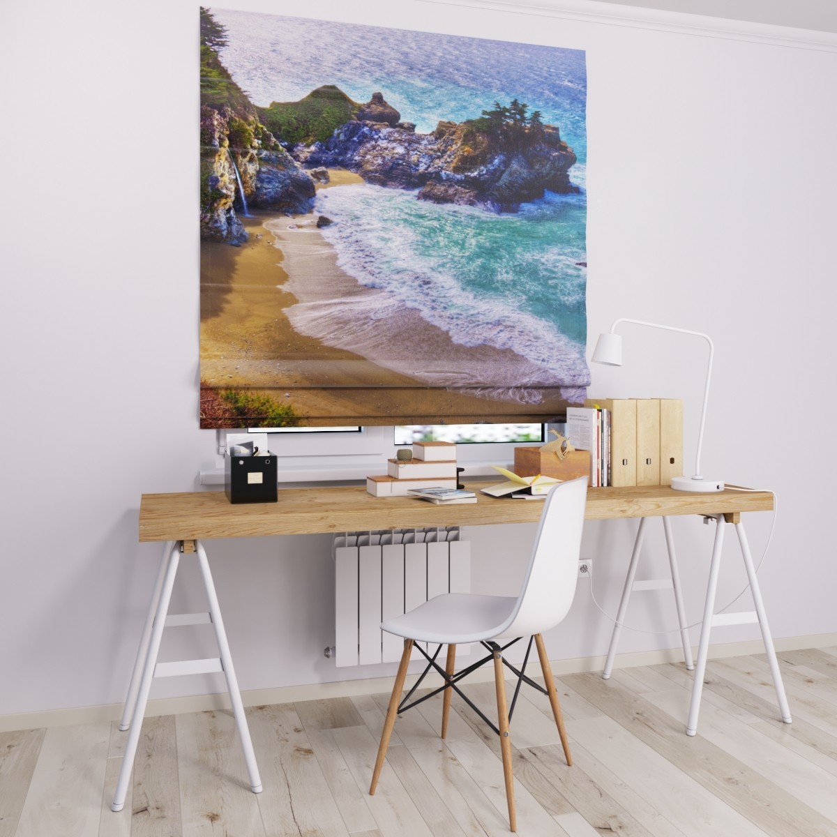 

Римские шторы DECOLIV берег 40*170 см