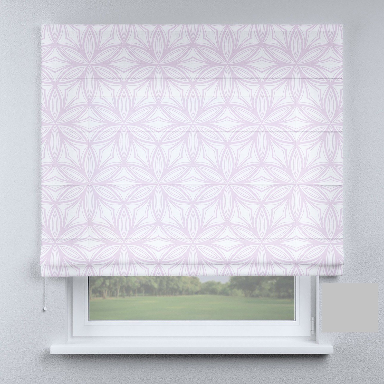 

Римские шторы DECOLIV цветы розовые 280*170 см