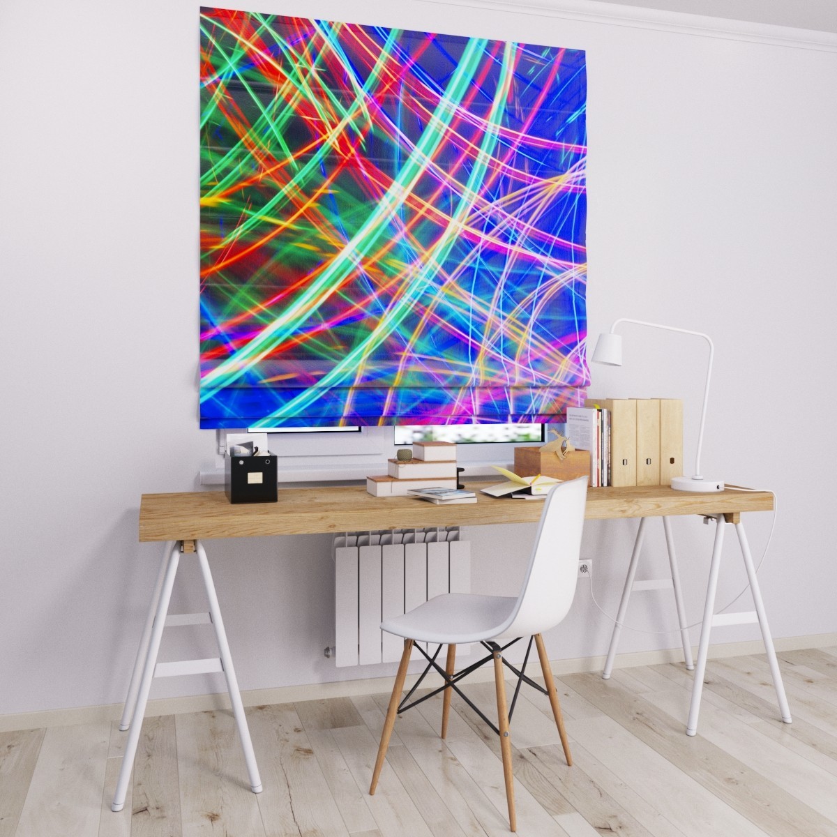 

Римские шторы DECOLIV полосы разноцветные 90*170 см