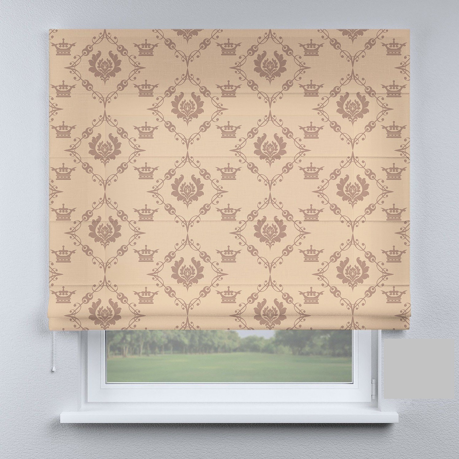 

Римские шторы DECOLIV короны коричневые 90*170 см