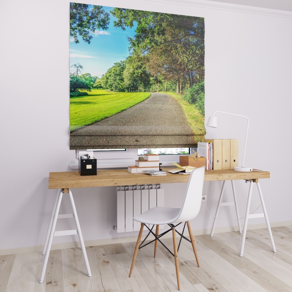 

Римские шторы DECOLIV дорога в лесу 50*170 см