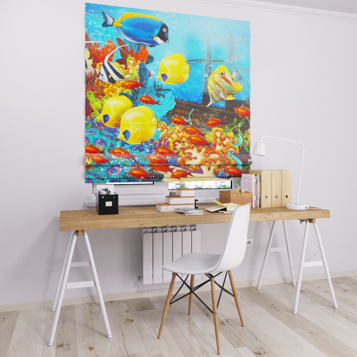 

Римские шторы DECOLIV рыбки 250*170 см