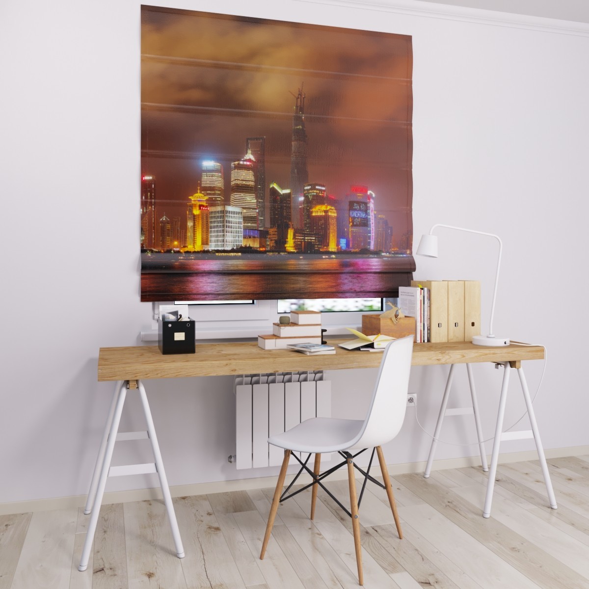 

Римские шторы DECOLIV город коричневый 230*170 см