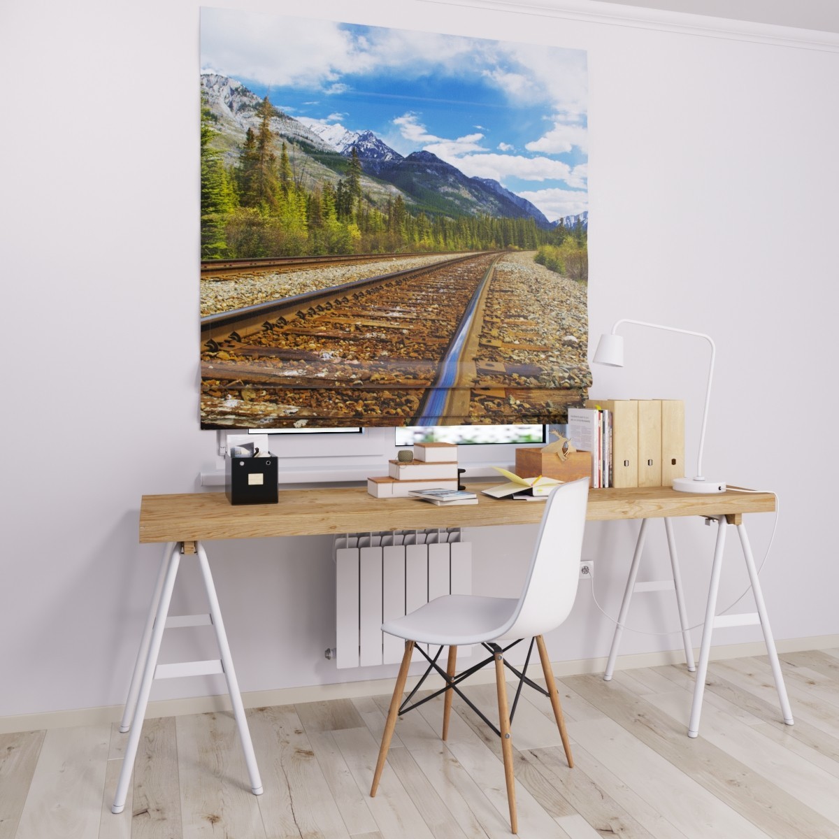 

Римские шторы DECOLIV железная дорога 50*170 см