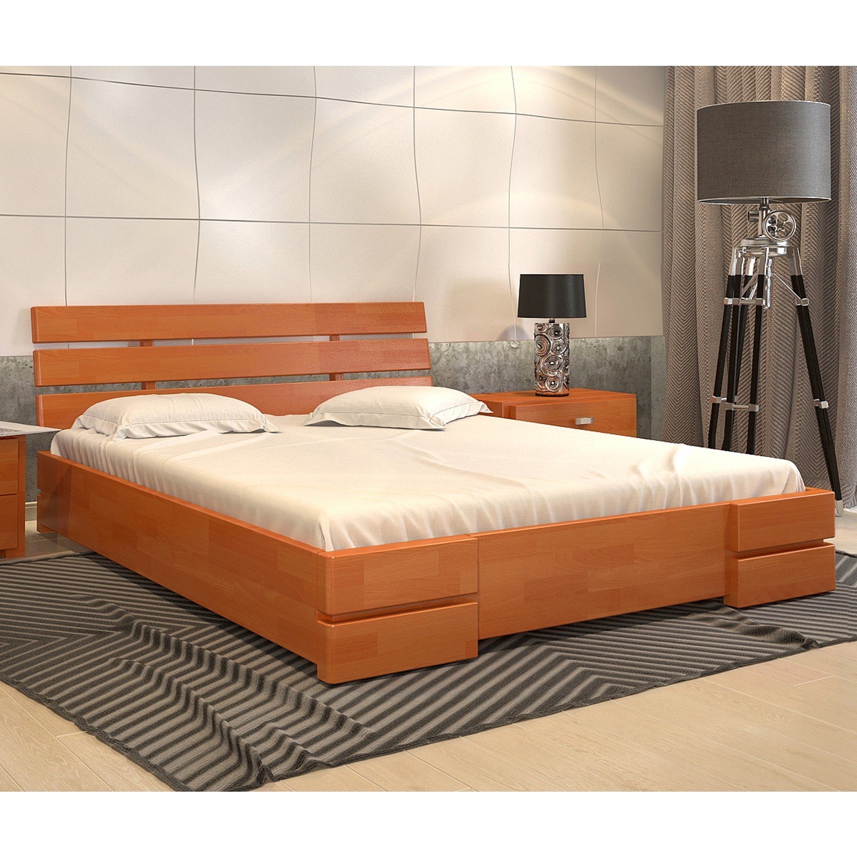 

Кровать Дали Люкс с механизмом (Arbor Drev) Ольха 180х200 см 71112_09