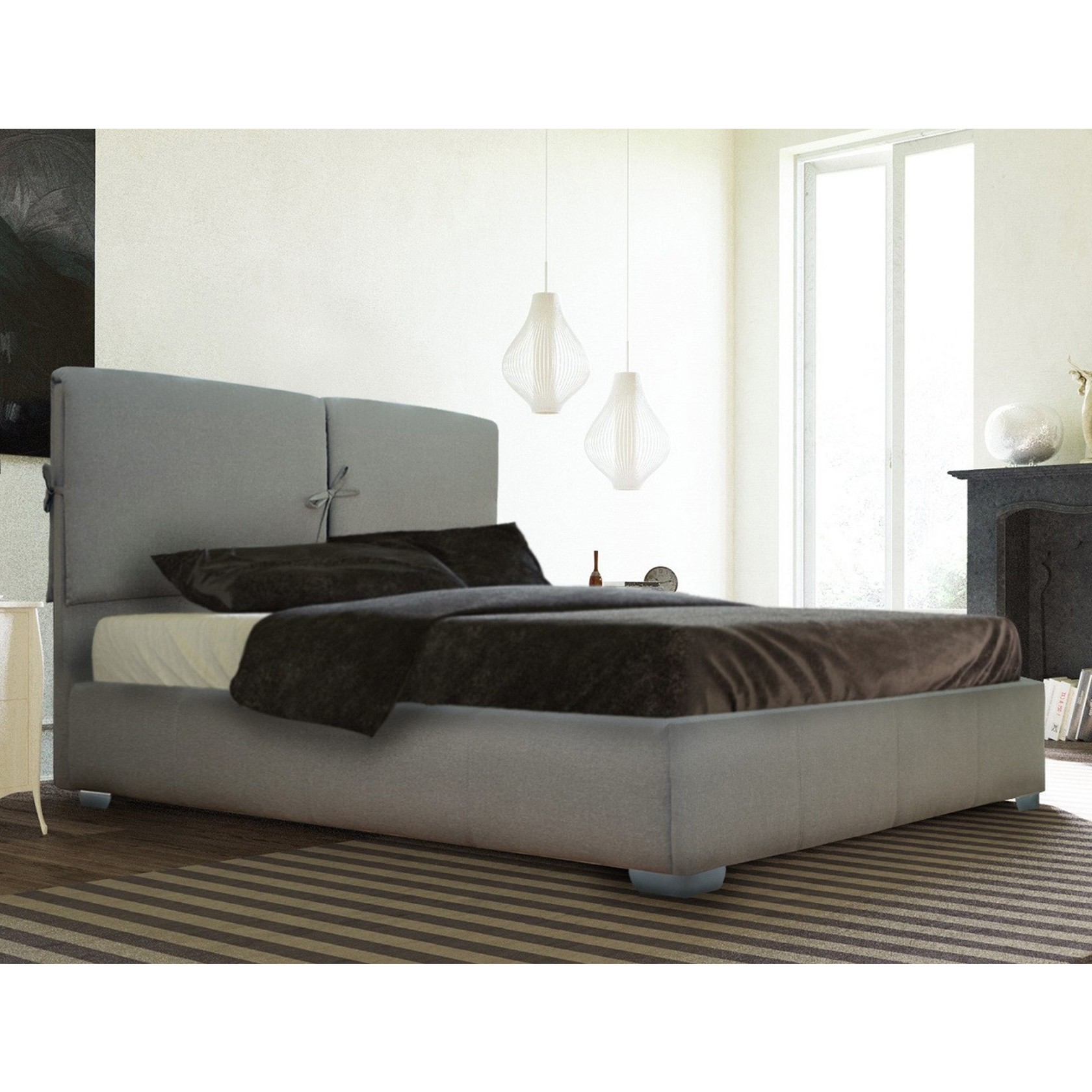 

Кровать Мари с механизмом Серая 160х200 см 111112_17