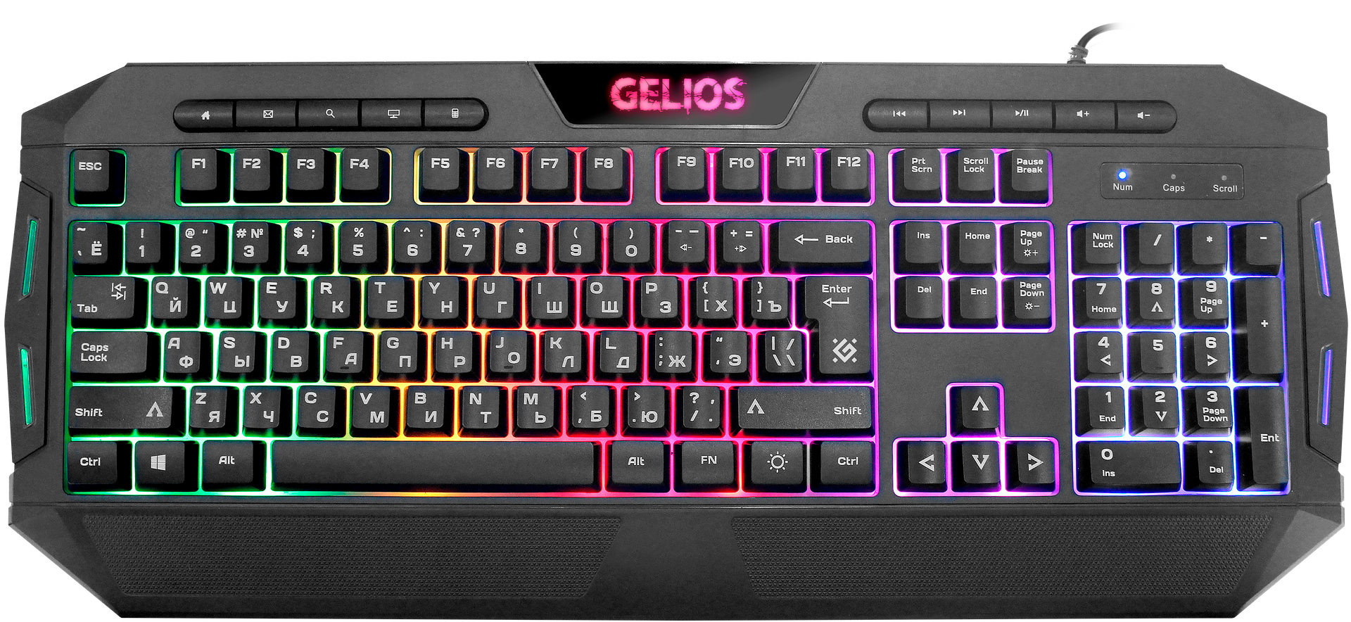 

Клавиатура проводная Defender Gelios GK-174DL USB Black (45174)
