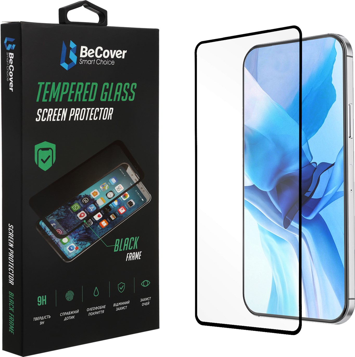 

Защитное стекло BeCover Premium для Xiaomi Redmi 9A / Redmi 9C / Poco C3 Black
