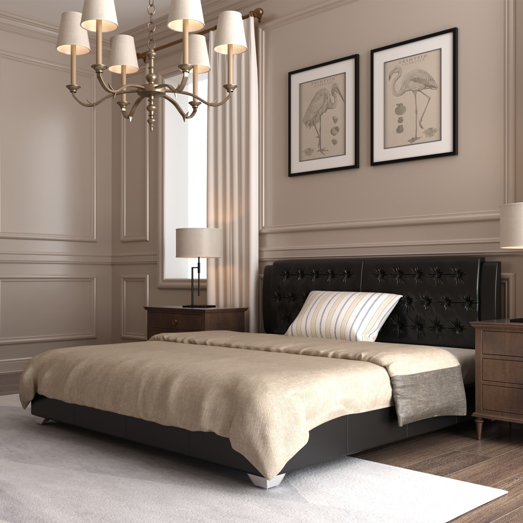 

Кровать Тиффани с механизмом Черная 120х200 см 111105_05