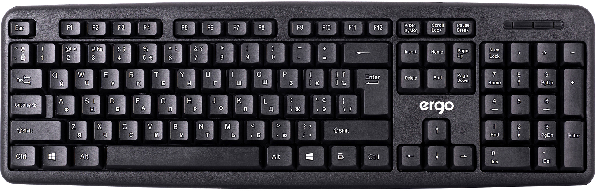 

Клавиатура проводная Ergo К-110 USB Black