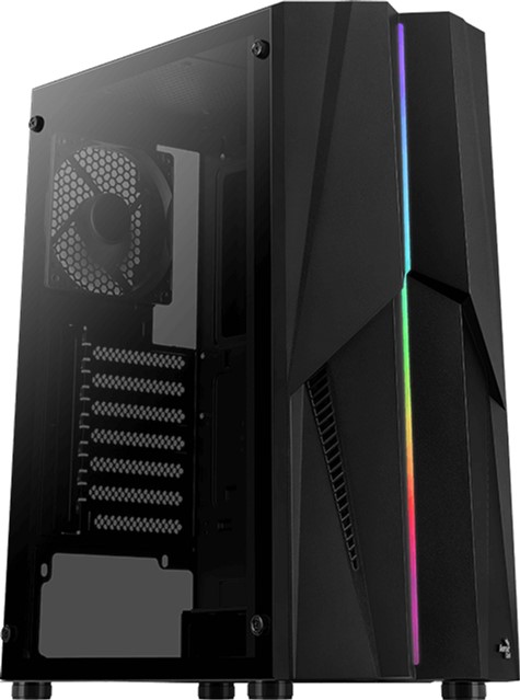 

Корпус Aerocool Mecha Black Mid Tower RGB Glass side panel (Mecha-G-BK-v1)