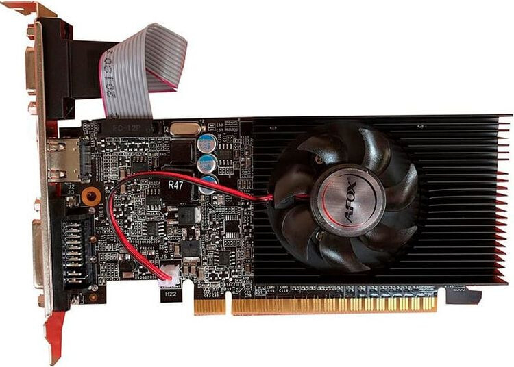 

AFOX PCI-Ex Radeon R5 220 2GB GDDR3 (64bit) (650/1066) (DVI-D, VGA, HDMI) (AFR5220-2048D3L4)