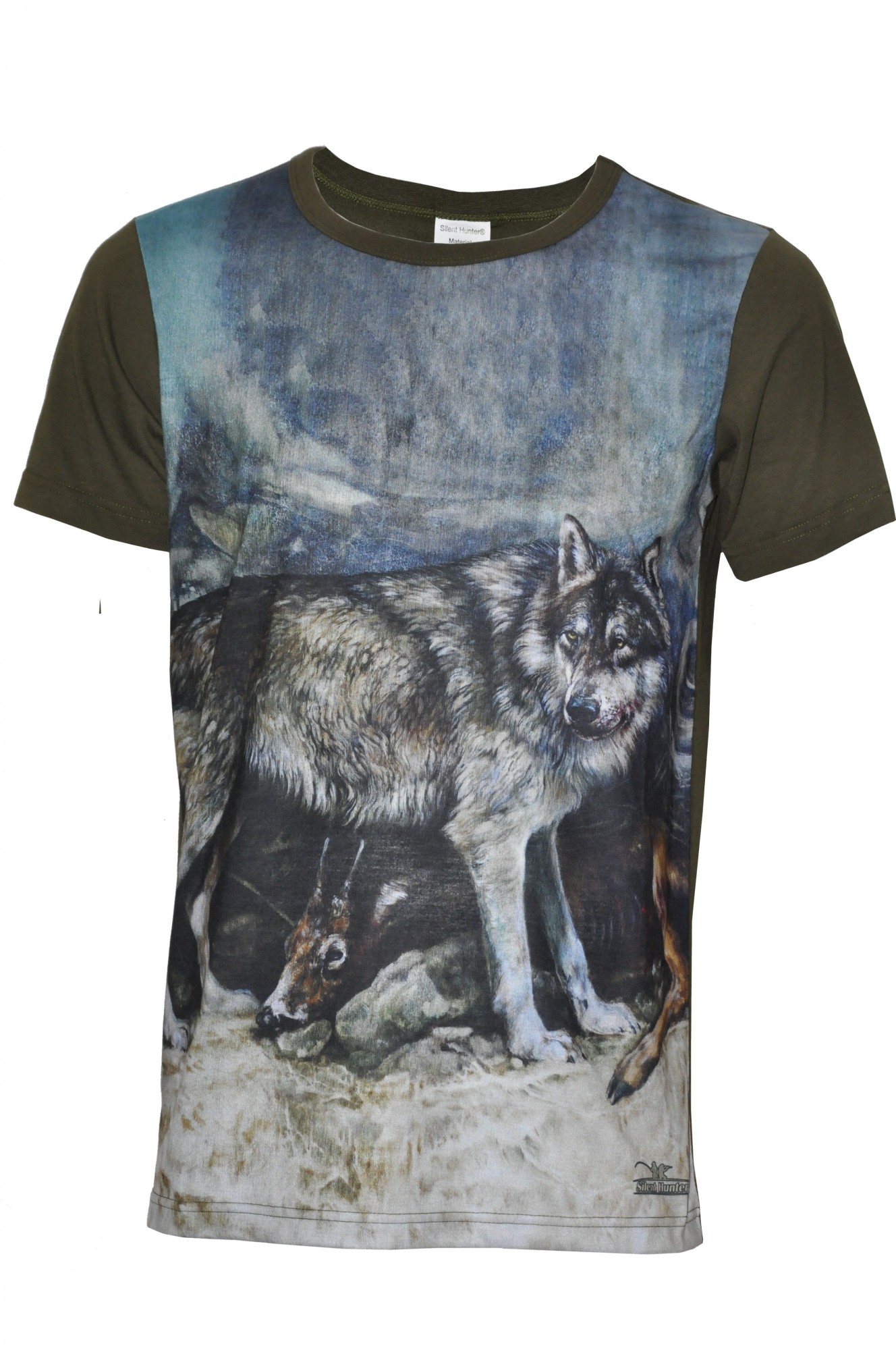 

Футболка Silent Hunter Wolf Hunting  Green, Футболка Silent Hunter Wolf Hunting L Green