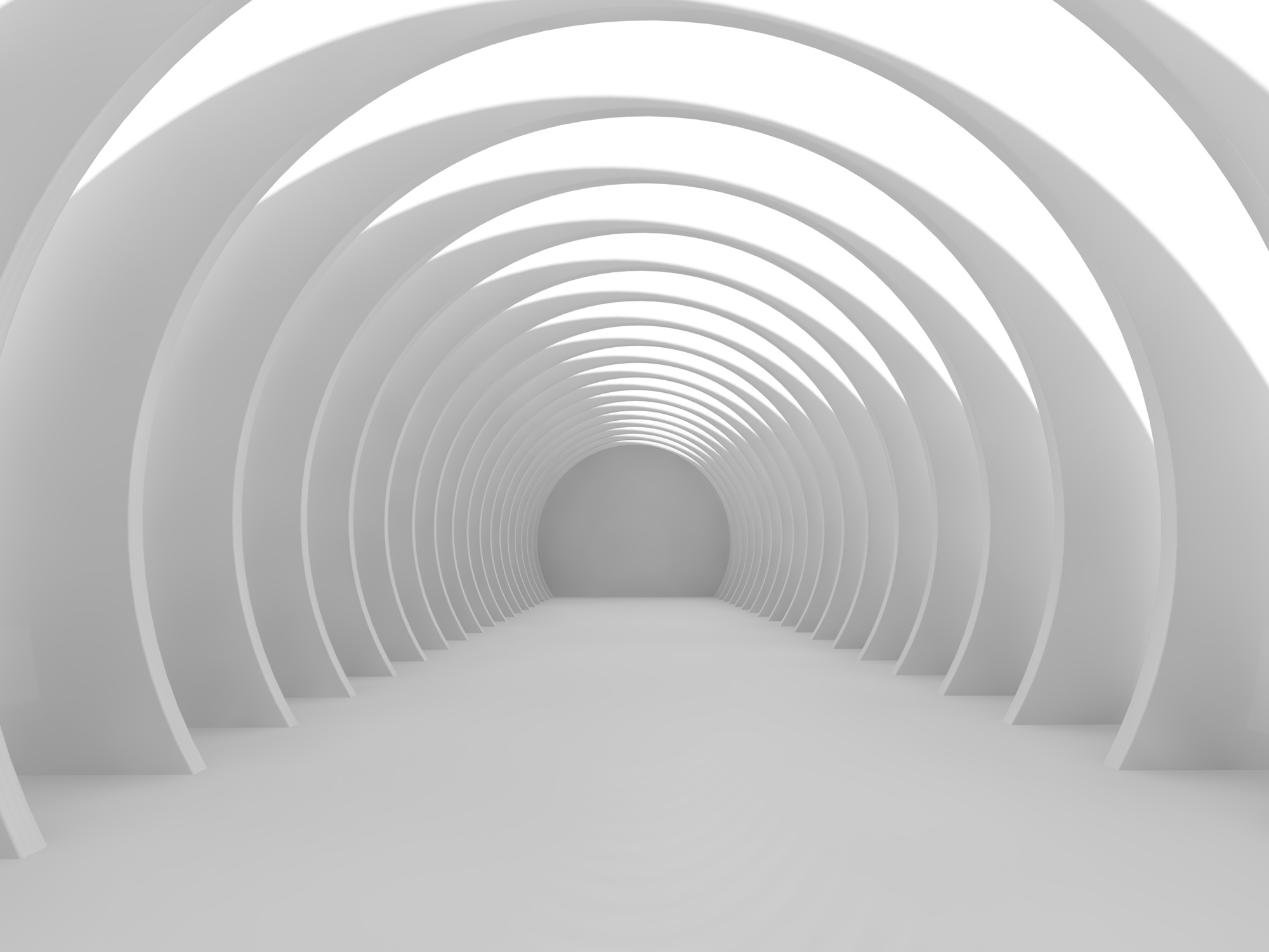 

Фотообои 3D 'Белый тоннель' (3400) , Классик