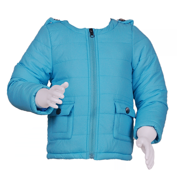 

Синтепоновая курточка для девочки 2 года (87 см) O 10074-blue голубой цвет