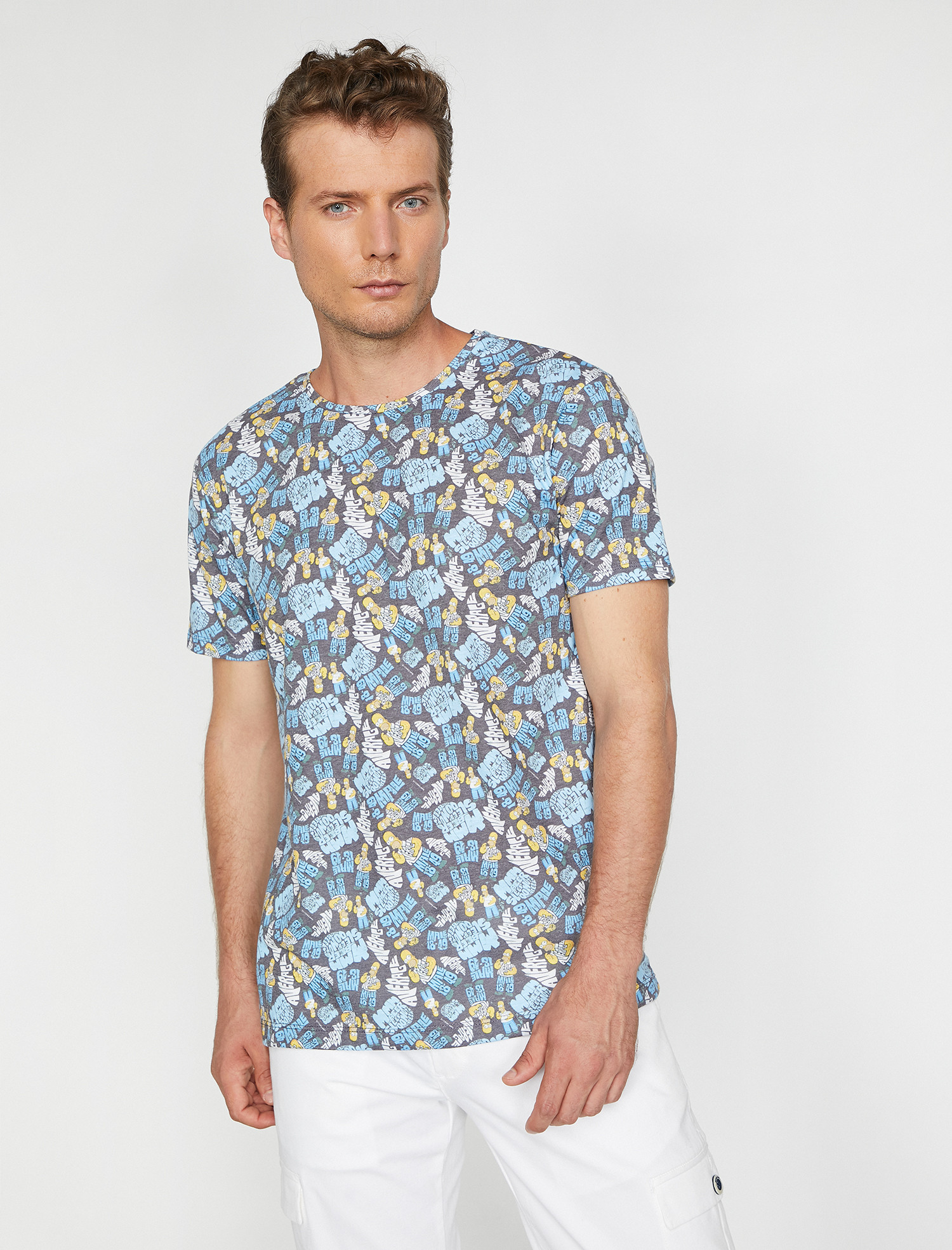 

Футболка Koton 0KAM11801CK-04F S Grey Design