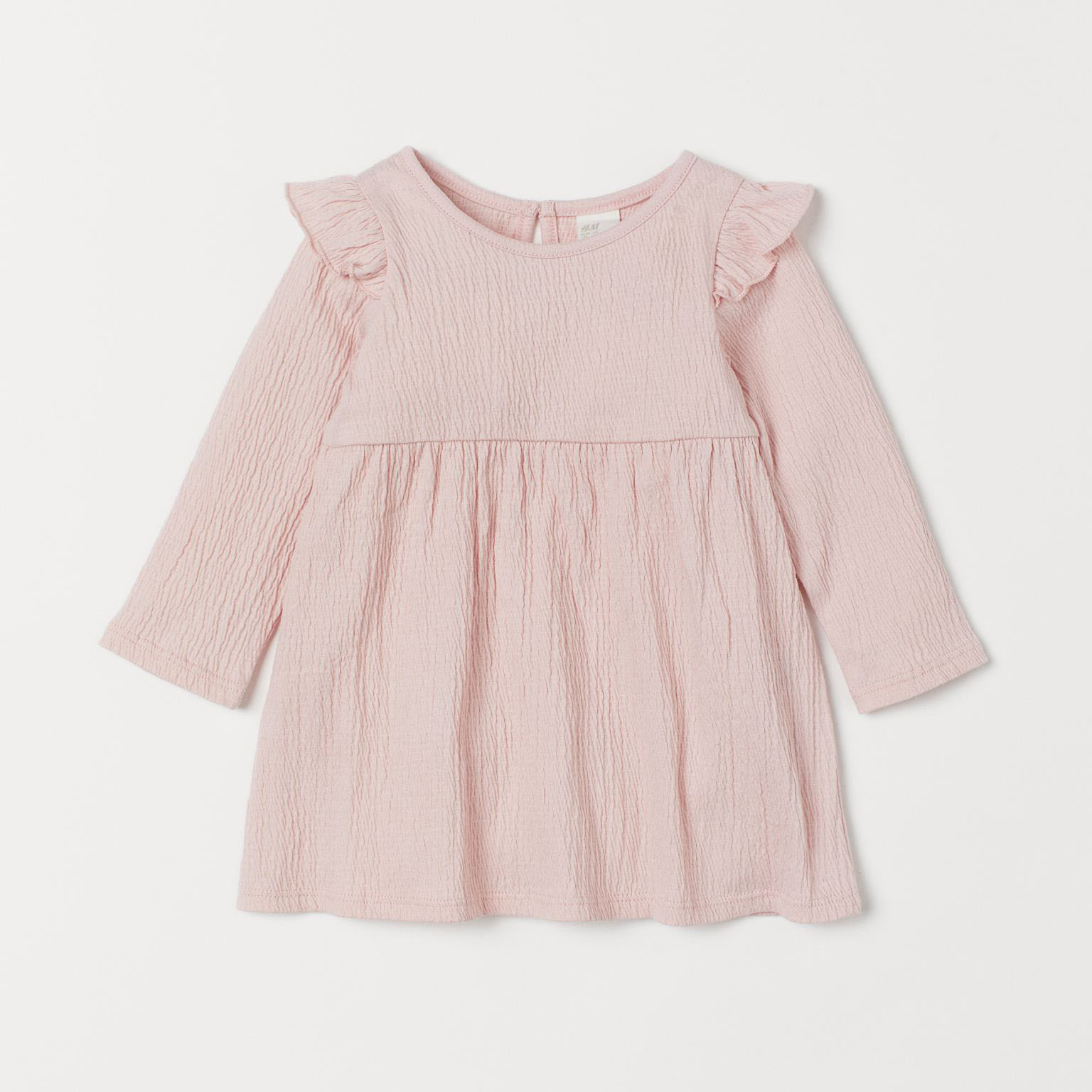 

Платье с длинными рукавами H&M 2801-8160740 68 см Светло-розовое