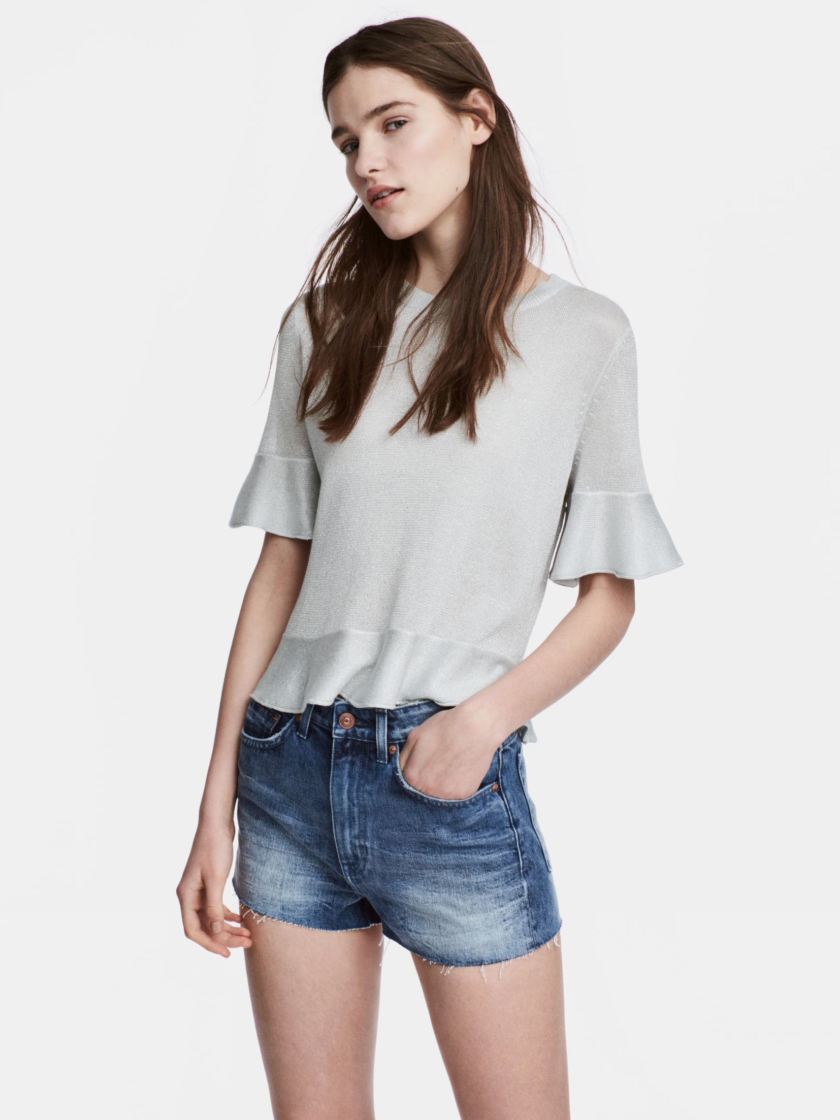 

Джемпер H&M KK4935825 S Серебристый