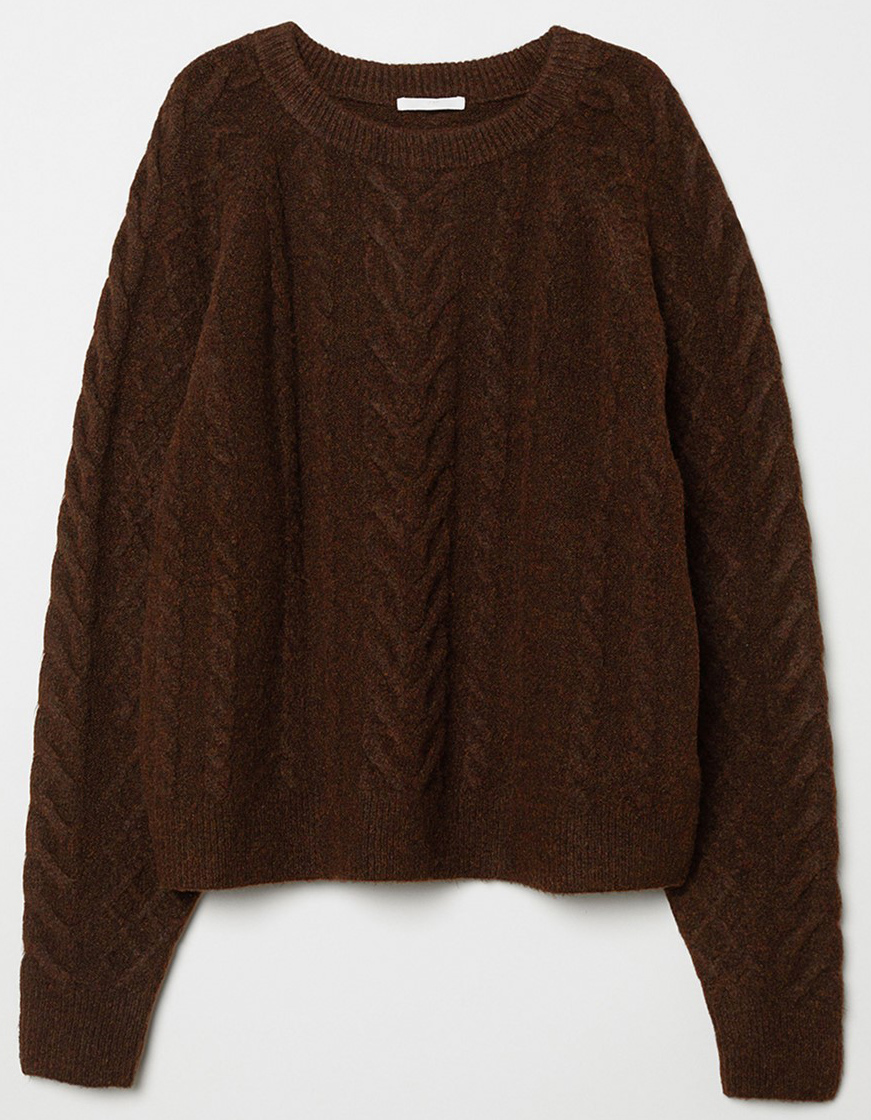

Джемпер H&M KK6652128 M Темно-коричневый