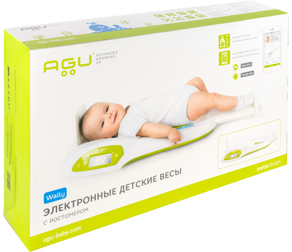 

Весы детские электронные Agu Baby Ag с ростомером (7640187397086)