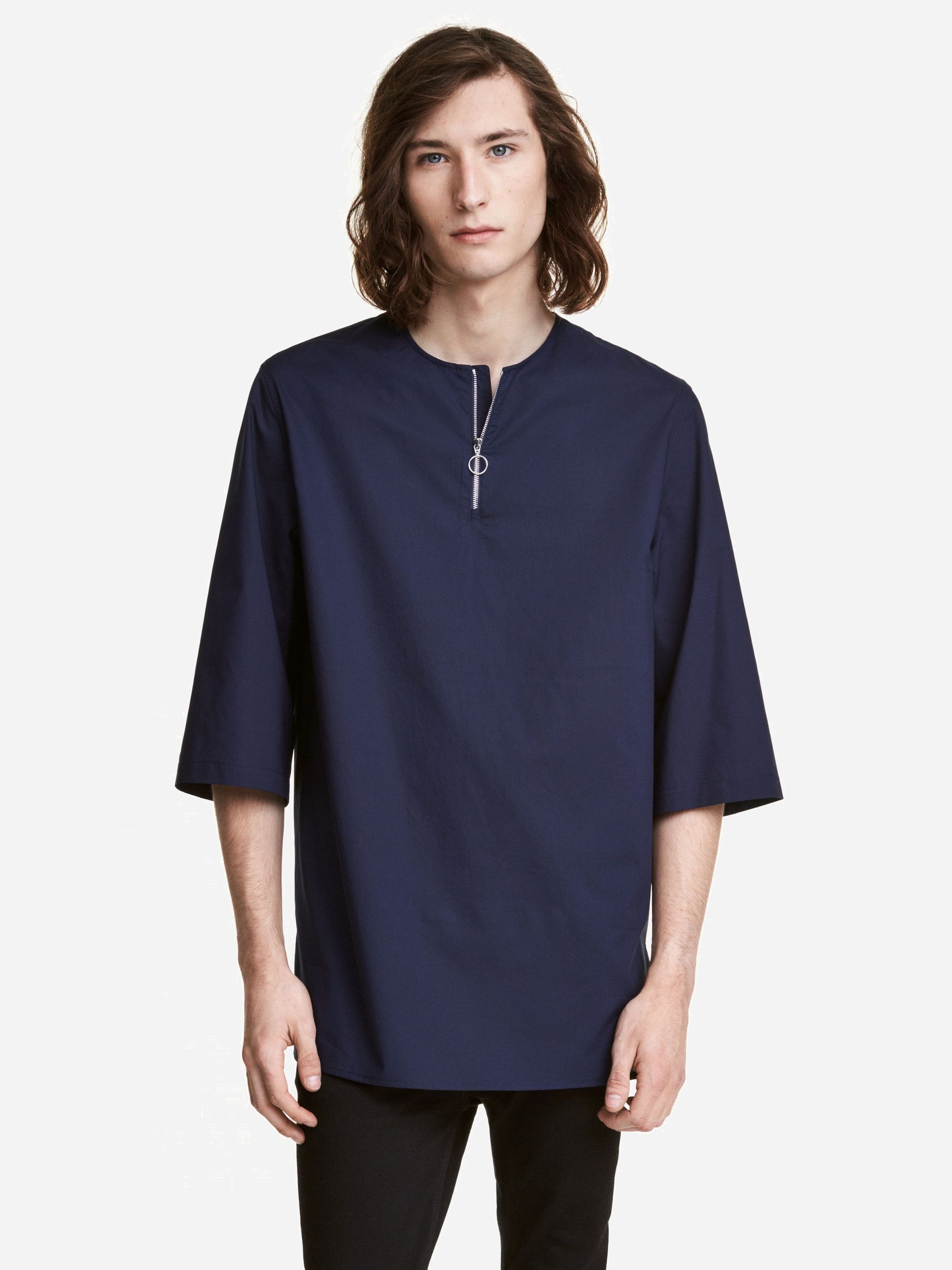 

Футболка H&M 4561045 S Темно-синяя