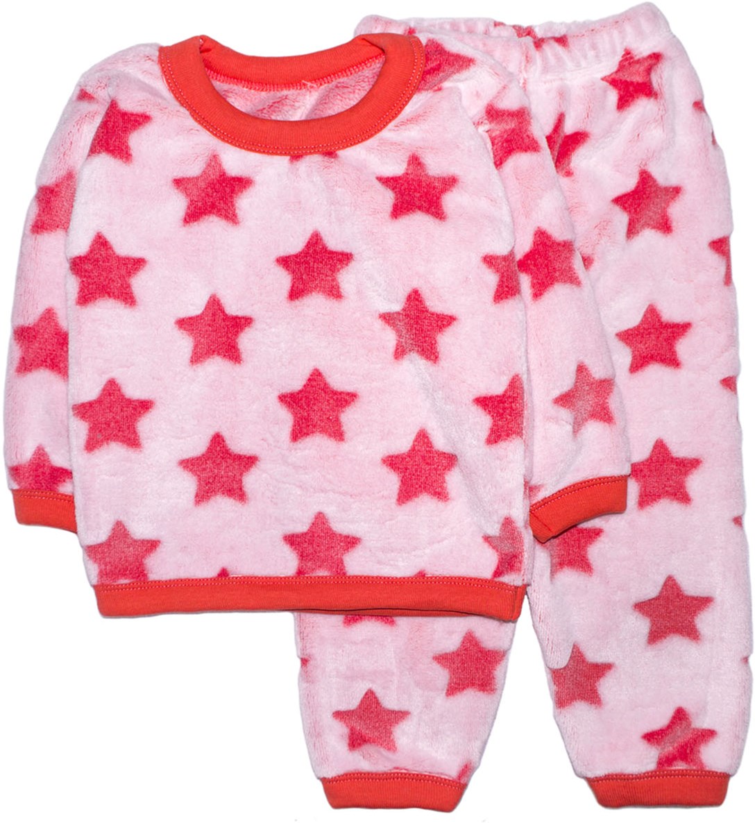 

Пижама (футболка с длинными рукавами + штаны) Малыш Style ПЖ-04 122-128 см Коралловая (ROZ6400026037)