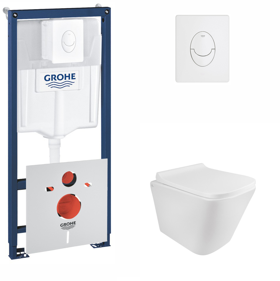 

Инсталляция GROHE Rapid SL 38722001 + унитаз QTAP Tern QT1733052ERW с сиденьем Soft Close дюропласт