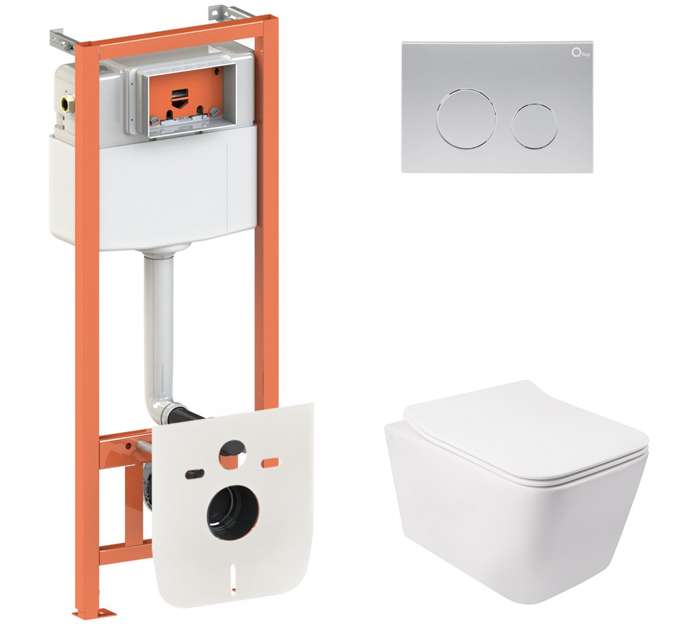 

Инсталляция QTAP Nest QT0133M425 с панелью смыва QT0111M11111SAT + унитаз Crow QT05335170W с сиденьем Soft Close дюропласт