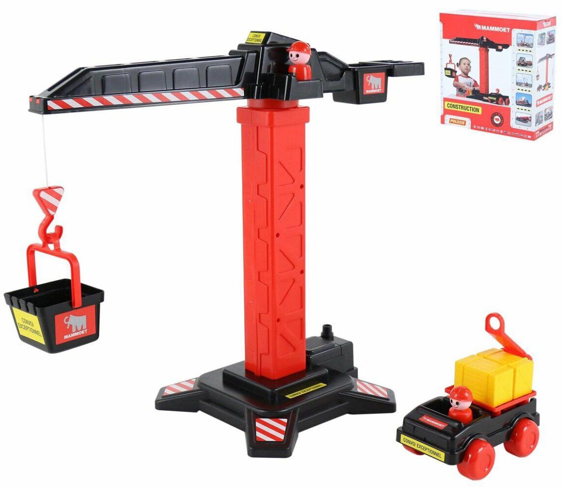 

Игрушка Polesie Mammoet Cупер-кран + грузовик в коробке (65315)