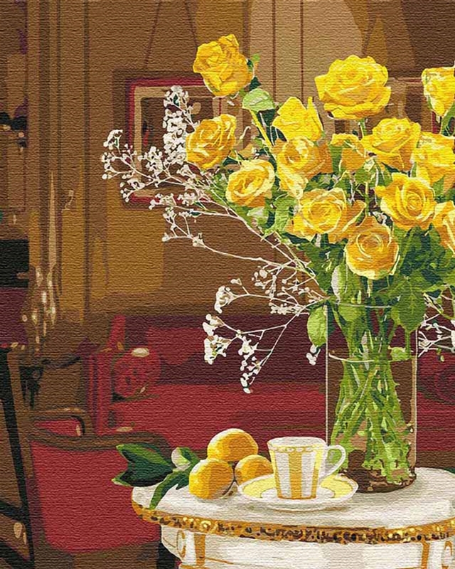 

Картина для рисования по номерам Идейка Яркий букет 40x50 см (в обложке) (КНО3096)