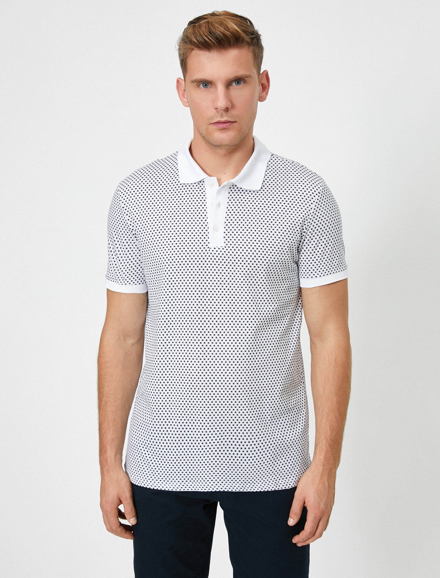 

Поло Koton 0YAM11761GK-14F S White Design