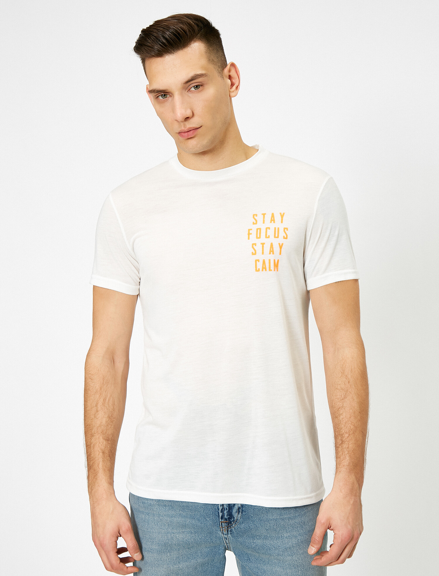 

Футболка Koton 0YAM14531OK-000 S White