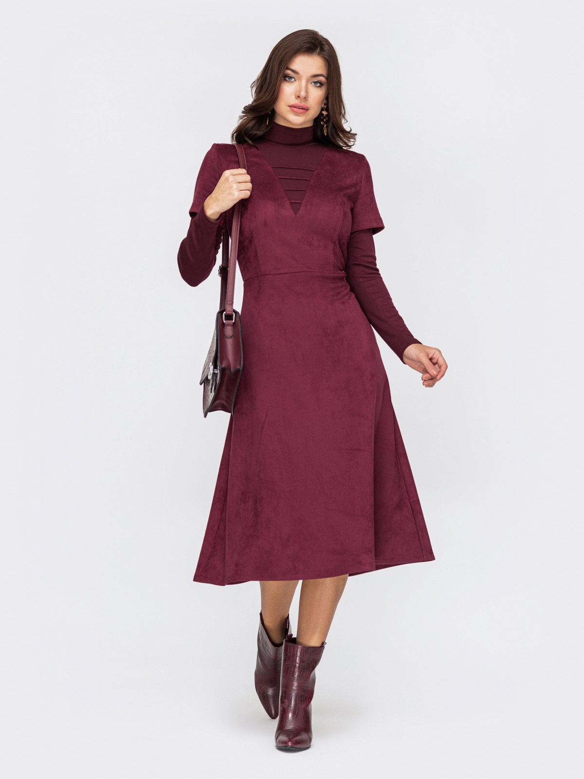 

Платье Dressa 51778 50 Бордовое