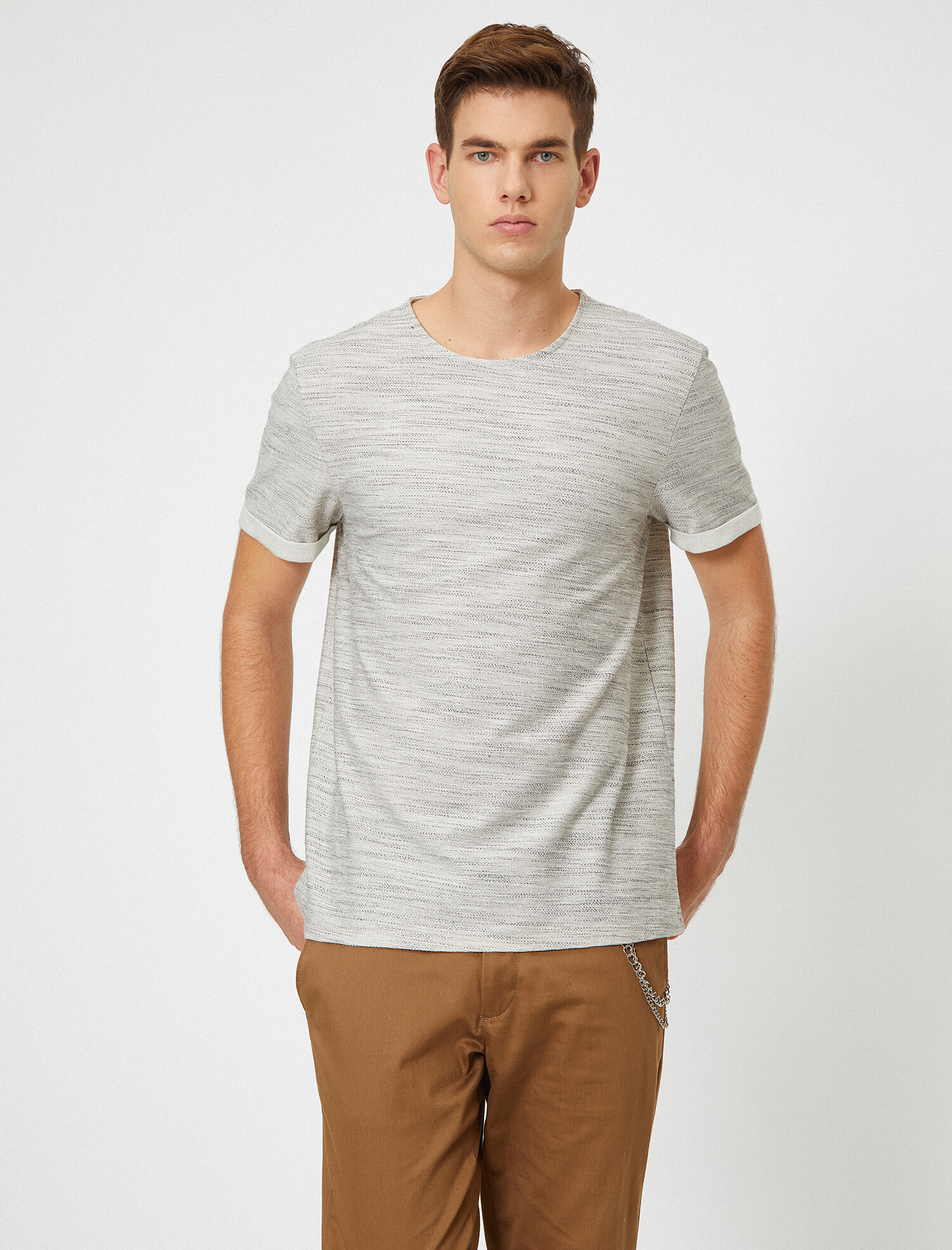 

Футболка Koton 0YAM12322OK-023 S Grey