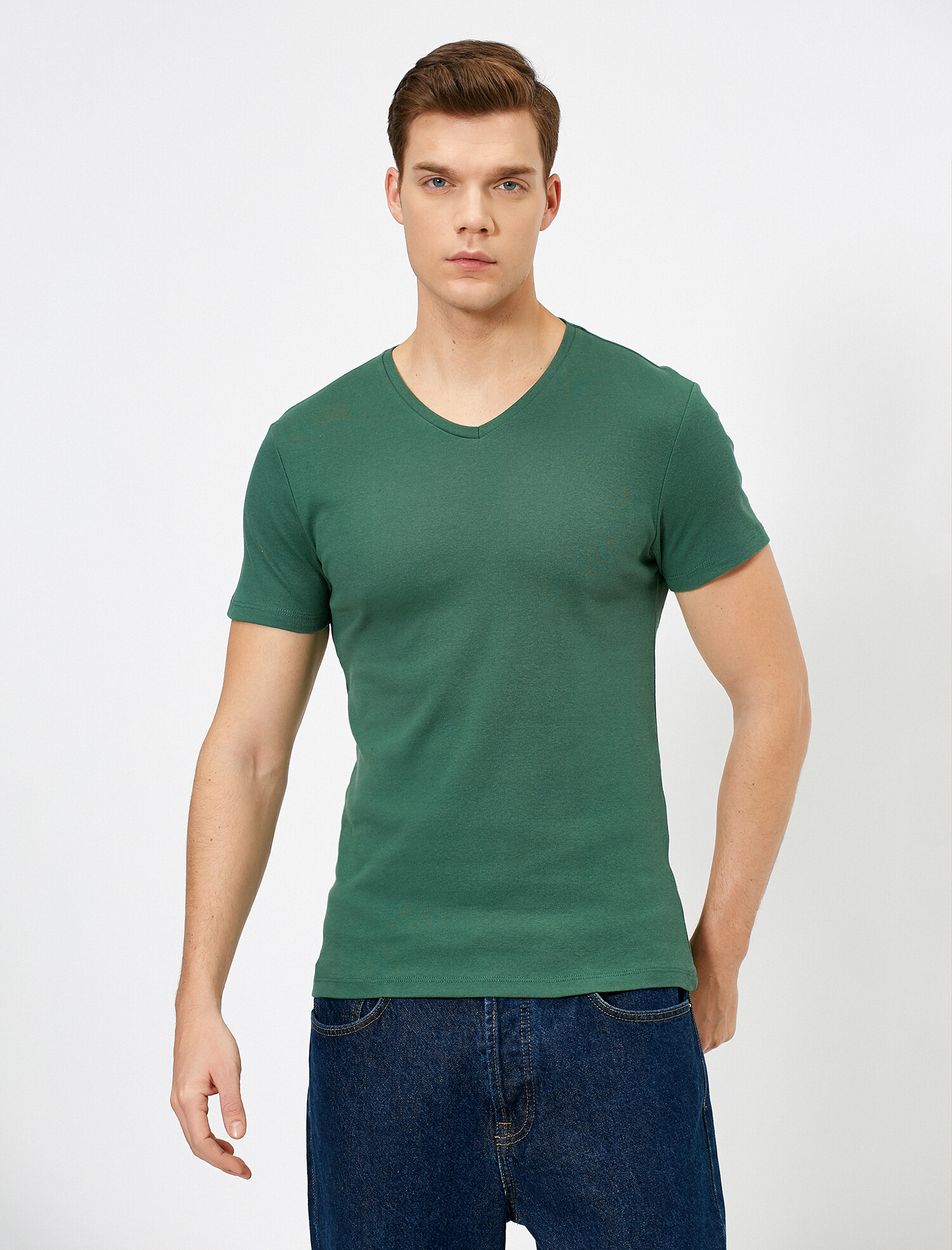 

Футболка Koton 0YAM12139LK-761 XS Green